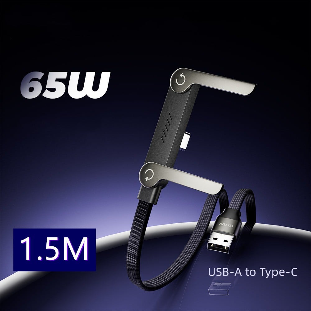 🎁 Christmas Early Sale 🔥 2-in-1 Braided Fast Charge Cable With Built-in Phone Stand