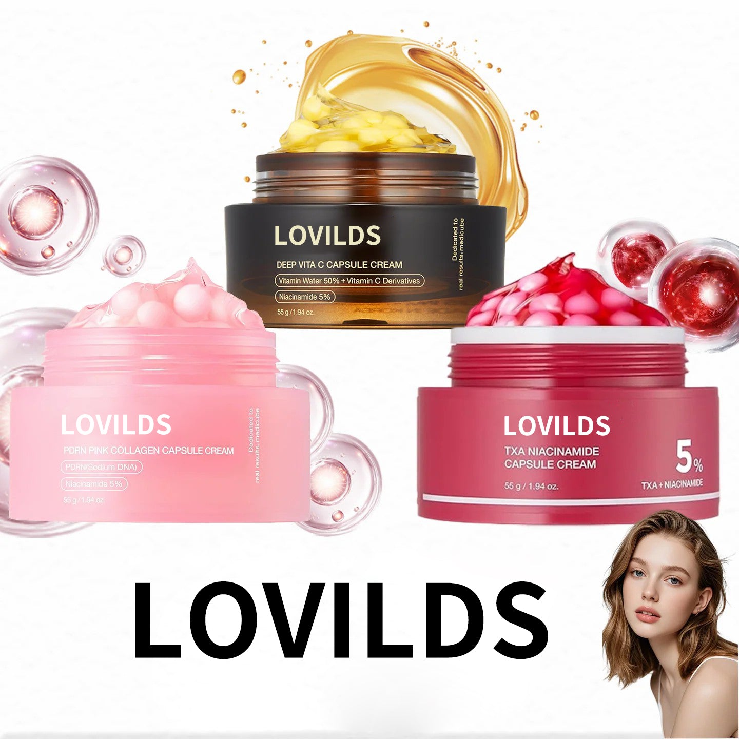 🔥🔥Final 6 hours 60% OFF:🌸LOVILDS™Mix & Match Boba Cream Set