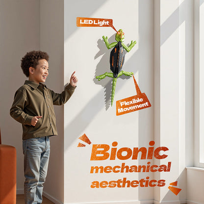 ⏳Ends in 3 hrs 🎄❗❗ Exclusive Christmas Deal!  LOVILDS Wall Crawler Gecko - LED RC Toy for Indoor Family Fun & Prank Gifts