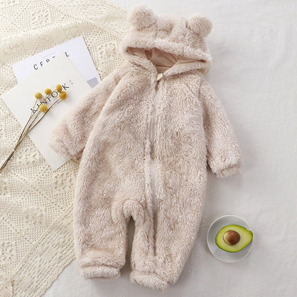2025 New Model | Fluffy Hooded Romper with Ears