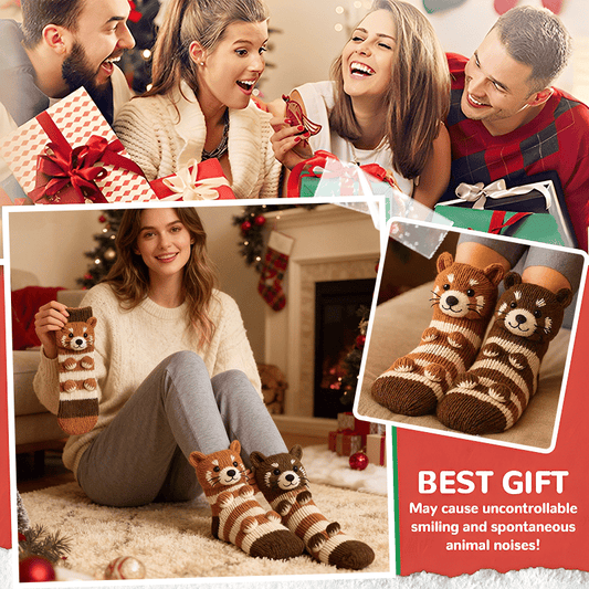 🎁 Last Day 50% OFF – Cozy 3D Knit Animal Socks, Cute & Comfy for You or a Lovely Gift 💝