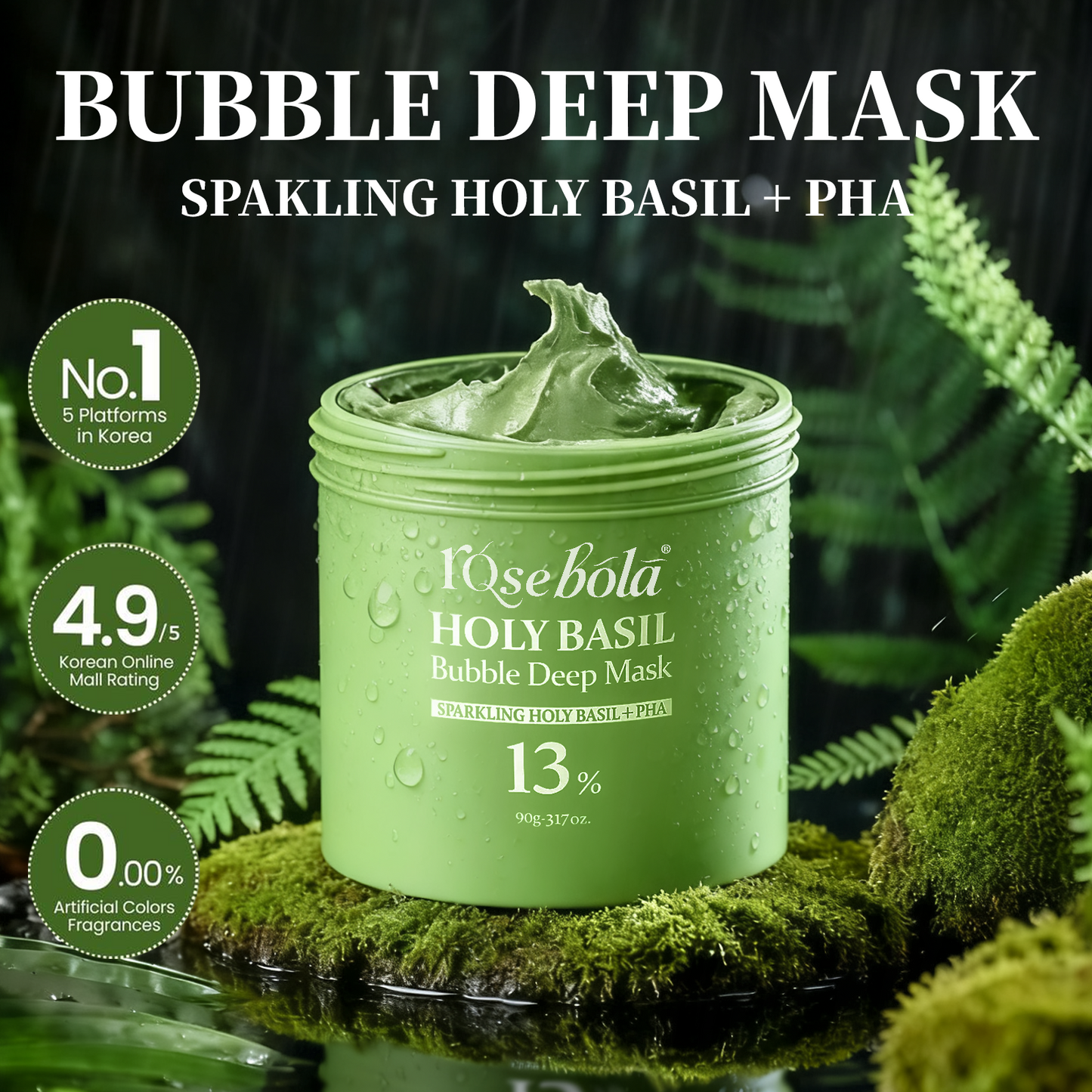 Holy Basil Bubble Deep Cleansing Mask