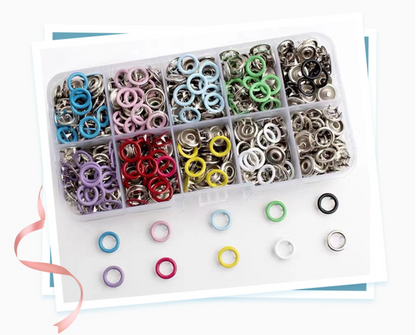 🧵 Sewing Kit with Metal Buttons – Manual Pliers Tool Included