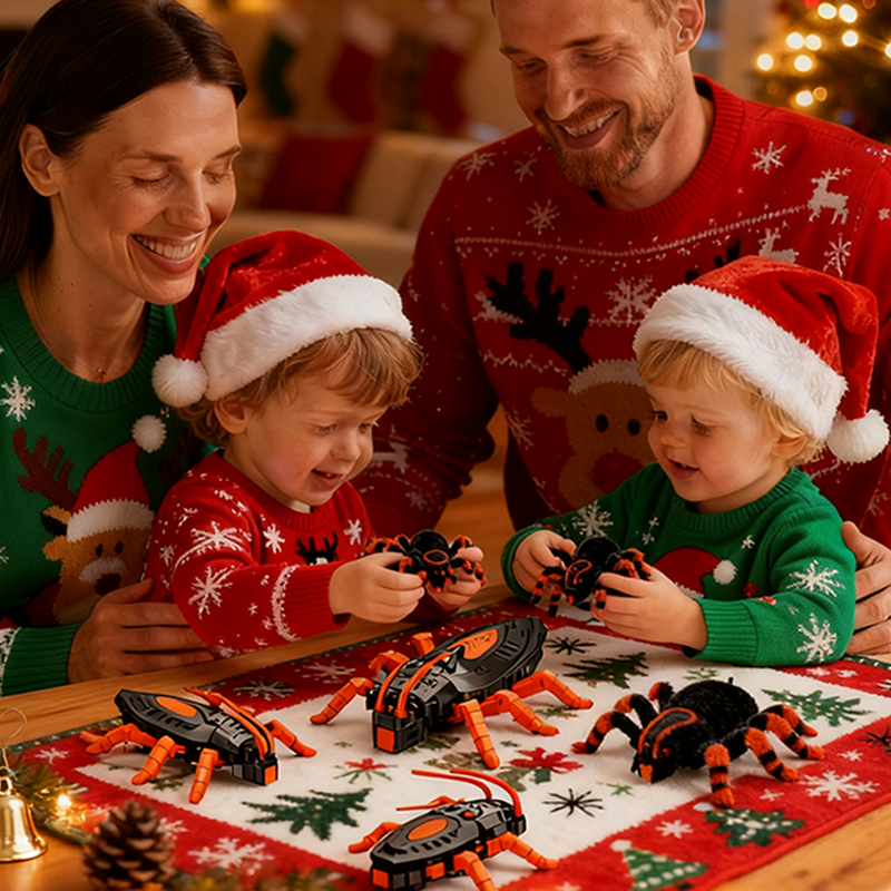 ⏳Ends in 3 hrs 🎄❗❗ Exclusive Christmas Deal!  LOVILDS Wall Crawler Gecko - LED RC Toy for Indoor Family Fun & Prank Gifts