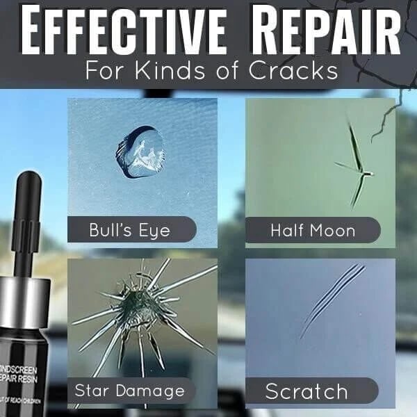 👍Car glass window liquid nano repair kit