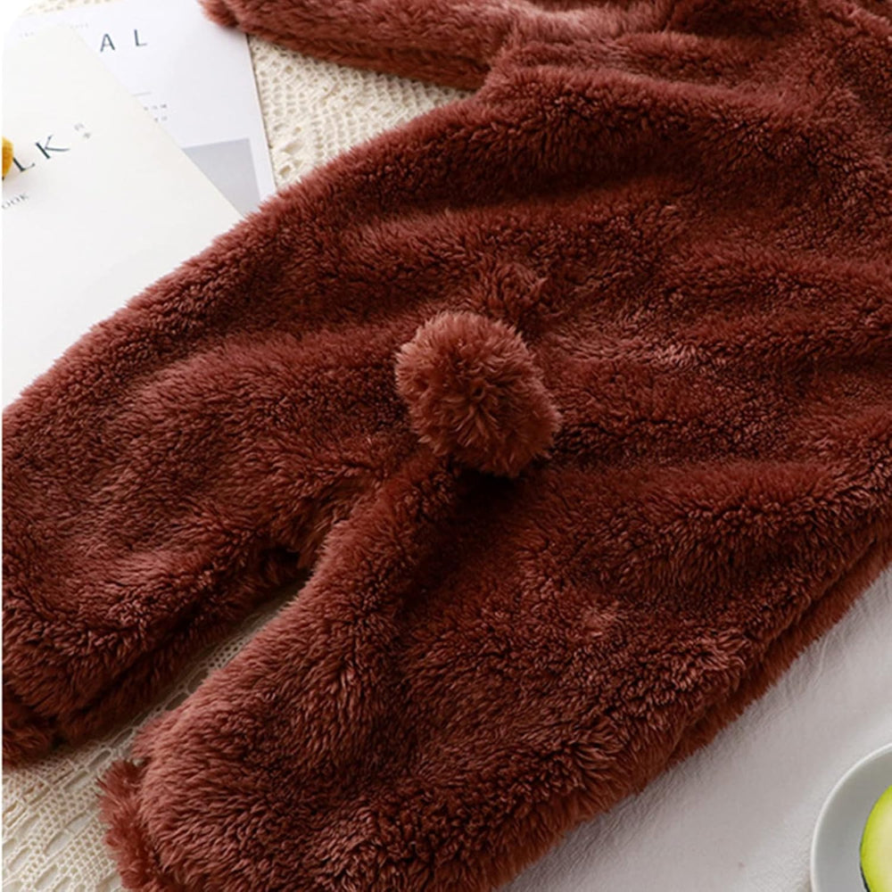 2025 New Model | Fluffy Hooded Romper with Ears