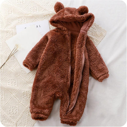 2025 New Model | Fluffy Hooded Romper with Ears