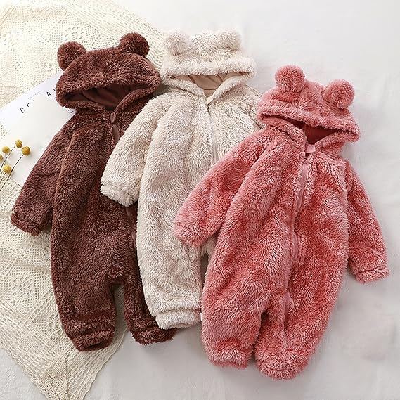 2025 New Model | Fluffy Hooded Romper with Ears