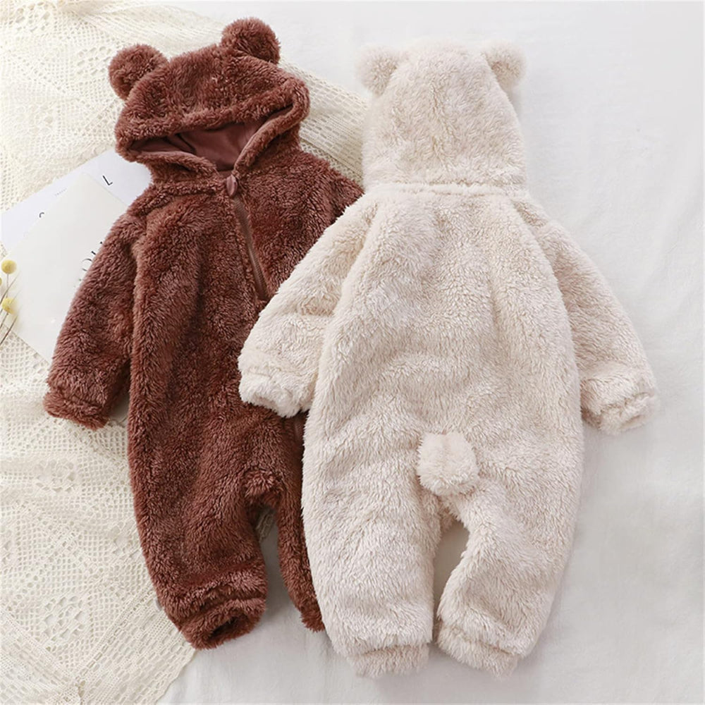 2025 New Model | Fluffy Hooded Romper with Ears
