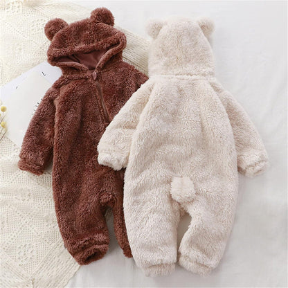 2025 New Model | Fluffy Hooded Romper with Ears