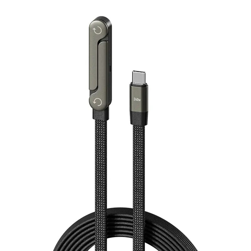 🎁 Christmas Early Sale 🔥 2-in-1 Braided Fast Charge Cable With Built-in Phone Stand