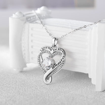 "To My Wife" Forever & Always Heart Necklace