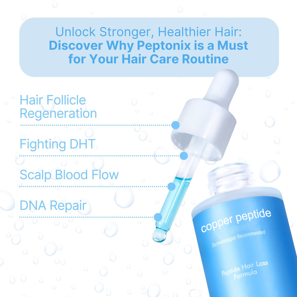 Clinically Backed Hair Regrowth Ingredients Copper Peptide