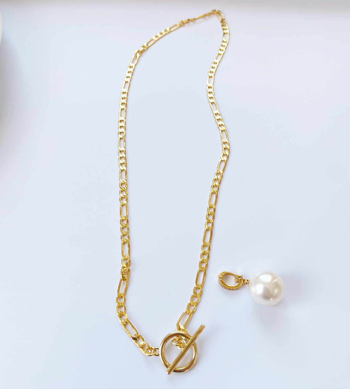 T-bar Clasp Chunky Cuban Link Necklace