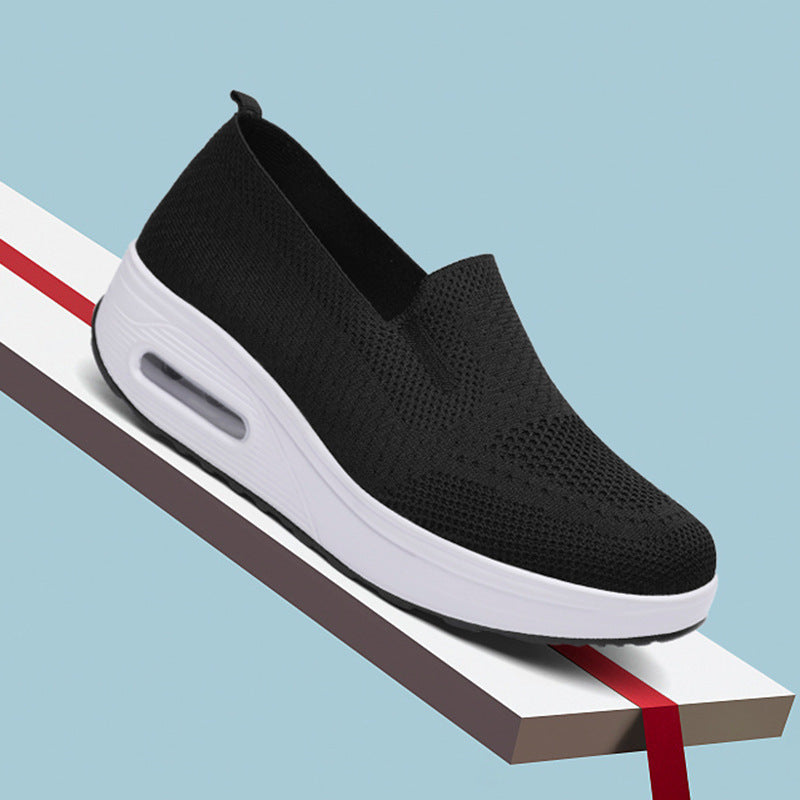 Air-Cushioned Slip-On Mesh Sneakers