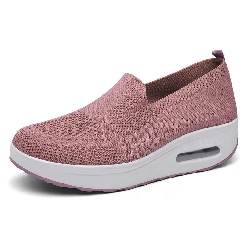 Air-Cushioned Slip-On Mesh Sneakers