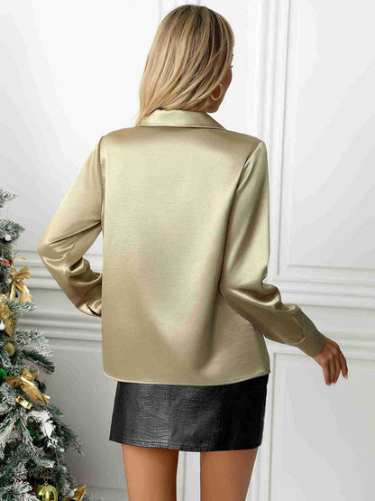 Gold Thread Long Sleeve Shirt