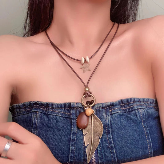 Bohemian Style Multi-Layered Long Necklace