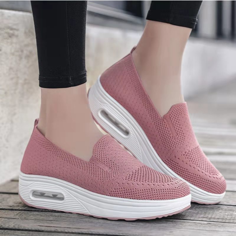 Air-Cushioned Slip-On Mesh Sneakers