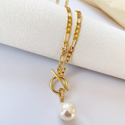 T-bar Clasp Chunky Cuban Link Necklace