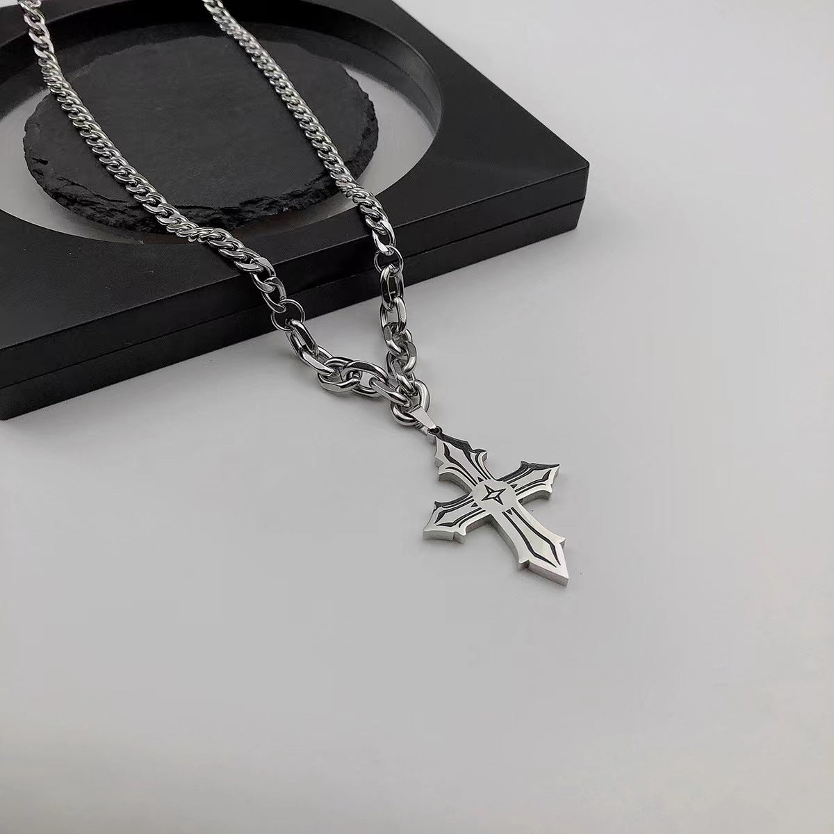 Cross Pendant Hip-Hop Necklace