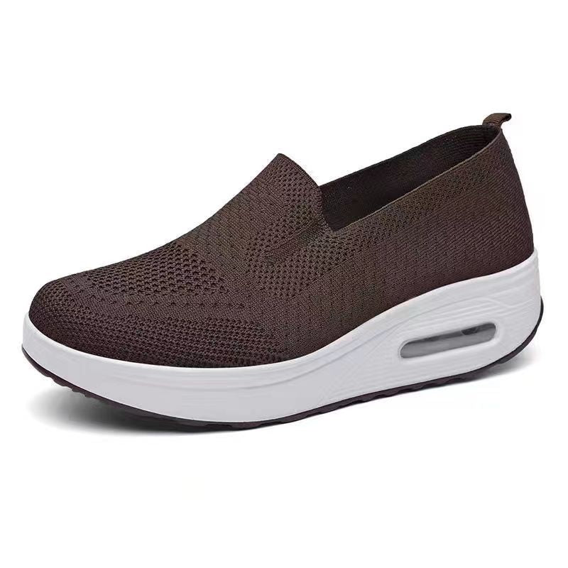 Air-Cushioned Slip-On Mesh Sneakers