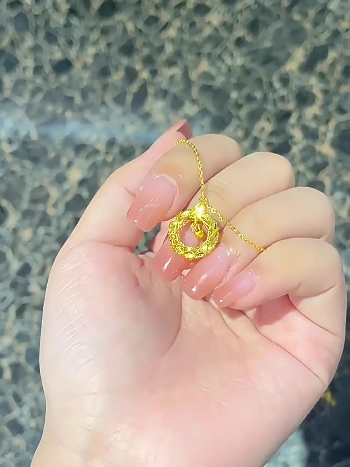 Dreamcatcher Circular Mobius Ring Cube Pendant Necklace