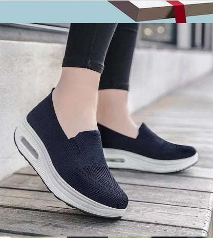 Air-Cushioned Slip-On Mesh Sneakers