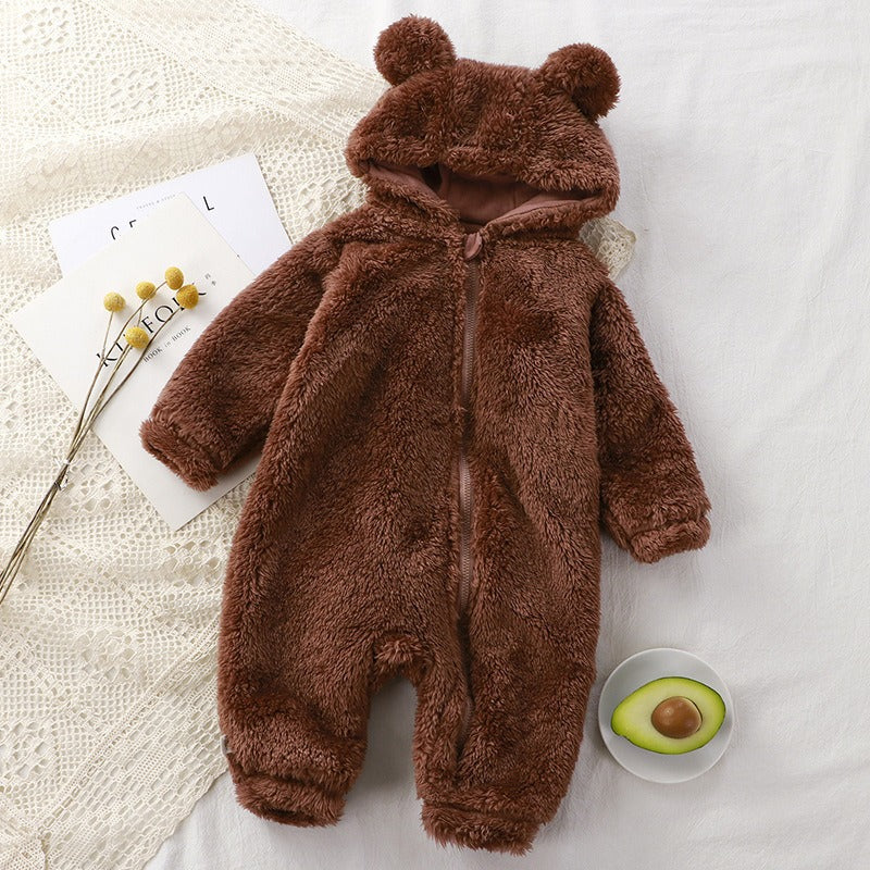 2025 New Model | Fluffy Hooded Romper with Ears