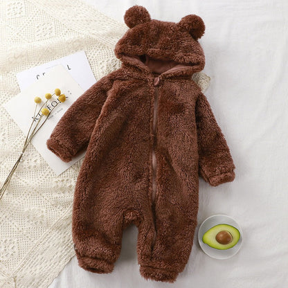 2025 New Model | Fluffy Hooded Romper with Ears